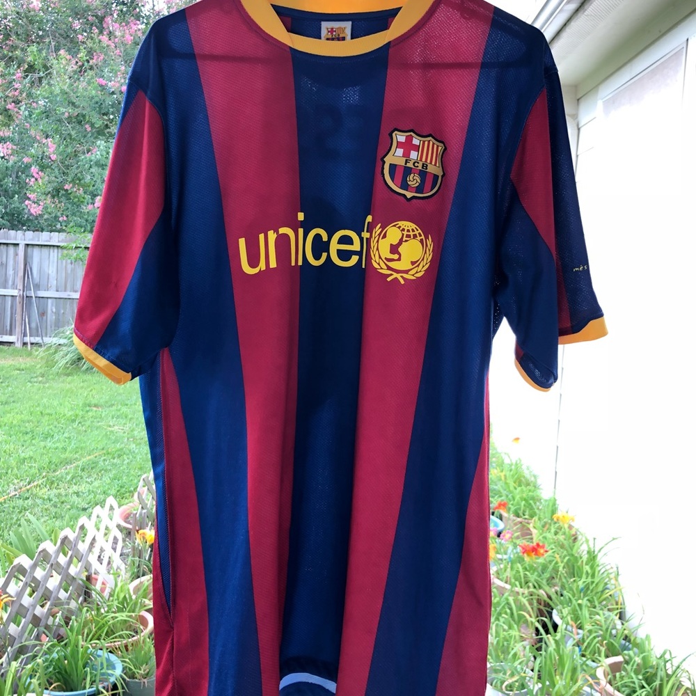 Lionel Messi FCB UNICEF Nike Jersey.